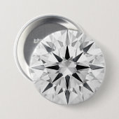 Elegant Diamond Inspired 3" Button - Custom Design 缶バッジ (正面&裏面)