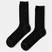 Elegant Diamond Shaped Teardrop Pattern Socks ソックス (左)