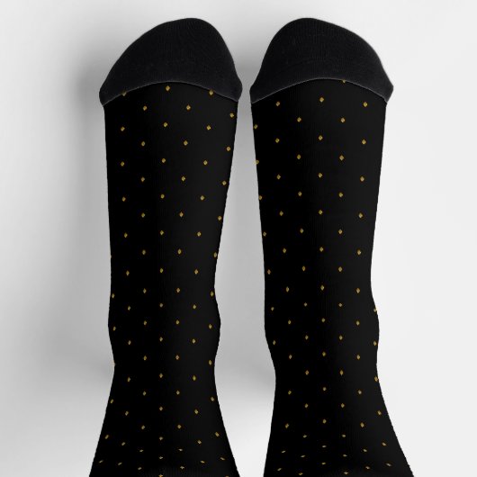 Elegant Diamond Shaped Teardrop Pattern Socks ソックス (上部)
