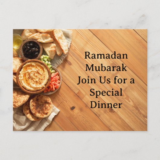 Elegant dinner invitation postcard インビテーションポストカード (正面)