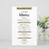 Elegant dinner party menu template (スタンド正面)