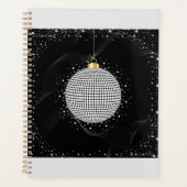 Elegant Disco Ball Christmas Ornament プランナー手帳 (正面)