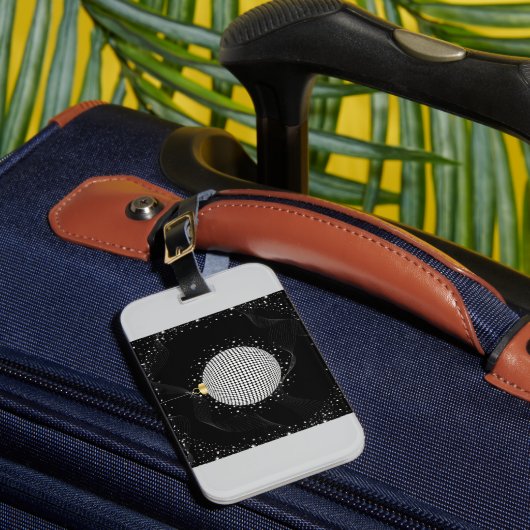 Elegant Disco Ball Christmas Ornament ラゲッジタグ (正面インサイチュ1)