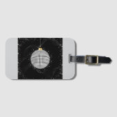 Elegant Disco Ball Christmas Ornament ラゲッジタグ (正面横)