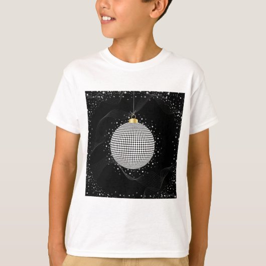 Elegant Disco Ball Christmas Ornament Tシャツ (正面)