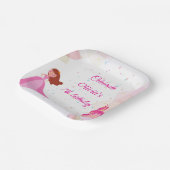 Elegant Disney princess birthday ペーパープレート (傾斜あり)