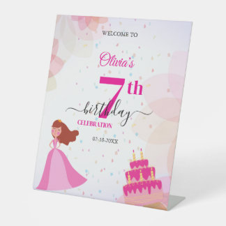 Elegant Disney princess birthday 台座サイン