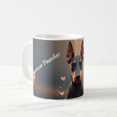 Elegant Doberman Pinscher Silhouette Mug – Persona コーヒーマグカップ (正面左)