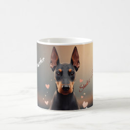 Elegant Doberman Pinscher Silhouette Mug – Persona コーヒーマグカップ