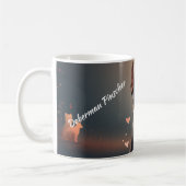 Elegant Doberman Pinscher Silhouette Mug – Persona コーヒーマグカップ (左)