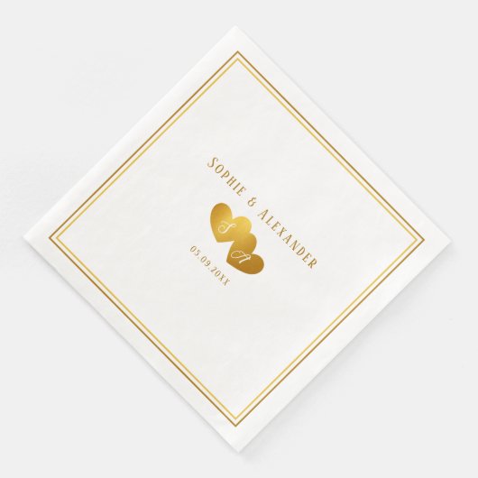 Elegant Double Heart Initials Wedding (コーナー)