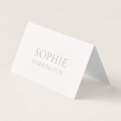 Elegant Double-Sided Wedding Place Card (正面)