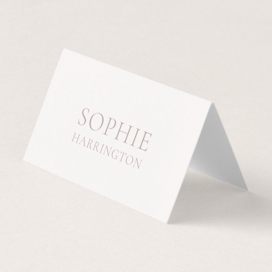 Elegant Double-Sided Wedding Place Card (正面)