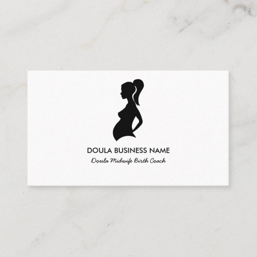 Elegant Doula Midwife Birth Coach 名刺 (正面)
