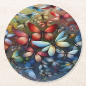 Elegant Dragonflies ラウンドペーパーコースター (正面)