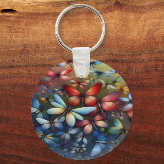 Elegant Dragonflies Keychain キーホルダー (裏面)