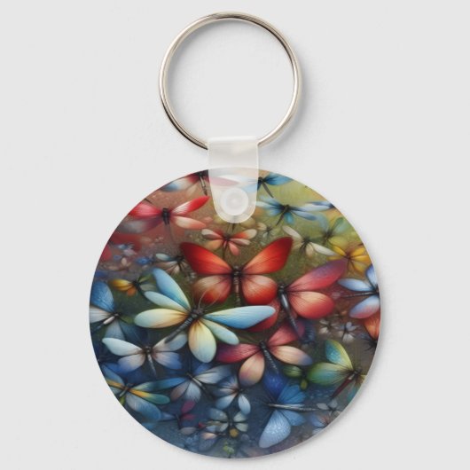 Elegant Dragonflies Keychain キーホルダー (裏面)