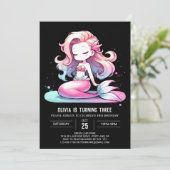Elegant Dreamy Mermaid Birthday 招待状 (スタンド正面)