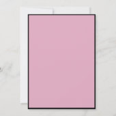 Elegant dress 15th birthday pink Quinceanera 招待状 (裏面)