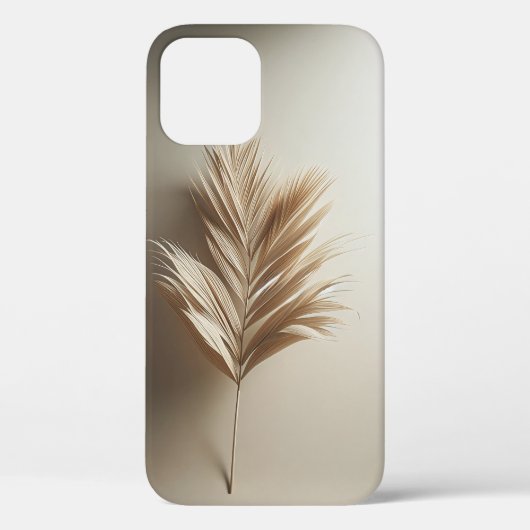 Elegant Dried Palm Leaf - Minimalist Nature Phone Case-Mate iPhoneケース (裏面)