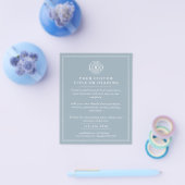 Elegant Dusty Blue Business Logo Promotional チラシ (シングル)