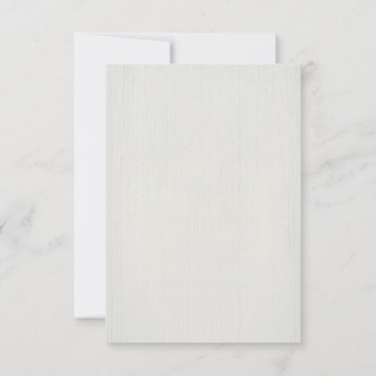 Elegant Dusty Blue Floral Wax Seal Wedding 出欠カード (裏面)