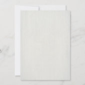 Elegant Dusty Blue Floral Wax Seal Wedding 招待状 (裏面)