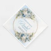 Elegant dusty blue florals eucalyptus gold party  (コーナー)