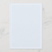 Elegant Dusty Blue Minimal Wedding Invitation 招待状 (裏面)