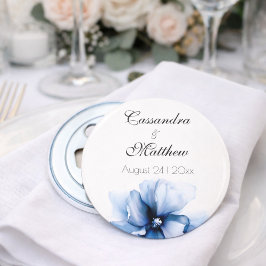 Elegant Dusty Blue Navy  Flowers Wedding  栓抜き