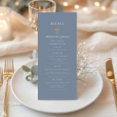 Elegant Dusty Blue Religious Cross First Communion メニュー