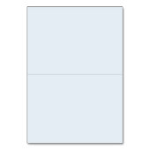 Elegant Dusty Blue Wedding Place Card テーブルナンバー (裏面)