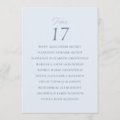 Elegant Dusty Blue Wedding Table Seating Card サンキューカード (正面)