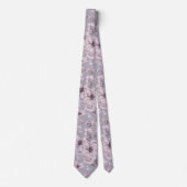 Elegant Dusty Mauve Botanical Necktie for Weddings ネクタイ (正面)