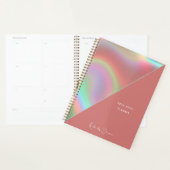 Elegant Dusty Pink Holographic プランナー手帳 (ディスプレー)
