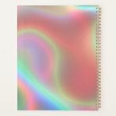 Elegant Dusty Pink Holographic プランナー手帳 (裏面)