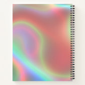 Elegant Dusty Pink Holographic Notebook ノートブック (裏面)