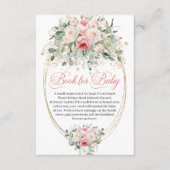 Elegant Dusty Pink Roses Greenery Book Request エンクロージャーカード (正面)