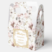 Elegant dusty pink watercolor wedding favor boxes フェイバーボックス (オープン)