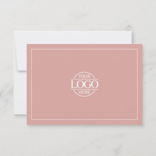 Elegant Dusty Rose Business Gift Certificate Logo (裏面)