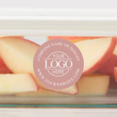Elegant Dusty Rose Business Logo Promotional ラベル (貼付)