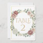 Elegant Dusty Rose Geometric Floral Watercolor 2 (裏面)