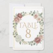 Elegant Dusty Rose Geometric Floral Watercolor 8 (裏面)