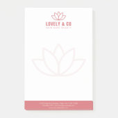 Elegant Dusty Rose & Ivory Salon Beauty ポストイット (正面)