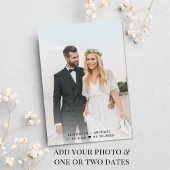 Elegant Dusty Rose Photo Wedding Reception 招待状