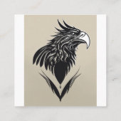 Elegant Eagle Logo Business Card | Modern Professi スクエア名刺 (裏面)