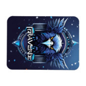 Elegant Eagle Logo Save the Date Card | Modern Min マグネット (横)