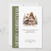 Elegant Earthy Colors Festive Greeting Card シーズンカード (正面)