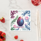 Elegant Easter Egg Botanical Art スタンダードカクテルナプキン (インサイチュ)
