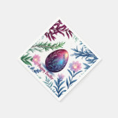 Elegant Easter Egg Botanical Art スタンダードカクテルナプキン (角)